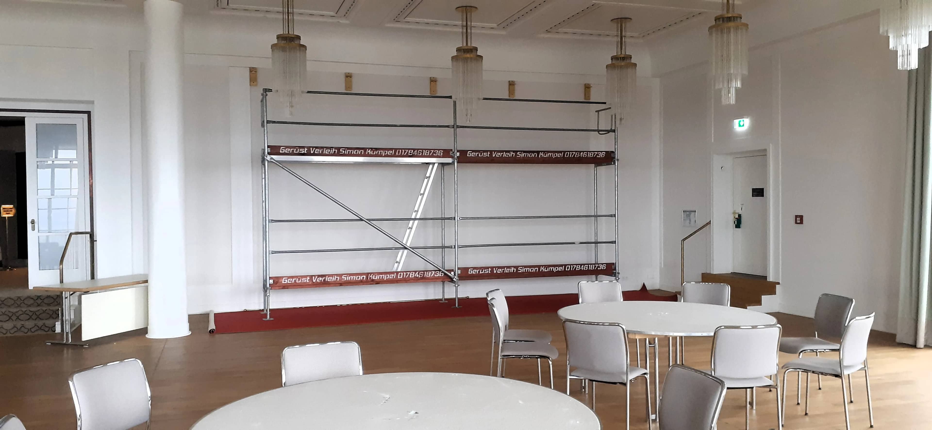 Gerüst für Innenwand beim Innenausbau